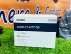 Sony Sigma 30m 1.4 lens