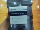 Sony Sigma 56m 1.4 lens