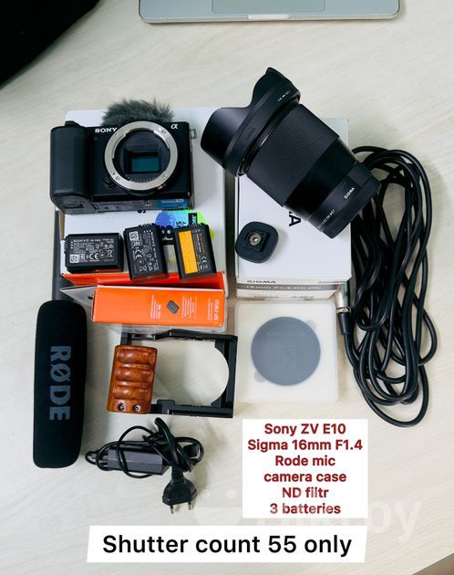 SONY ZV E10 with SIGMA 16mm F1.4 lens বিক্রি | সদর রোড | Bikroy