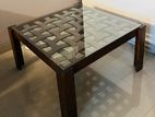 Square shaped Centre table with glass top