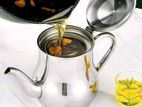 stainless oil strainer pot / jar