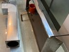 Stainless Steel Kitchen Hood + 10” Drum Motor Outfan 2 Vent Pipe