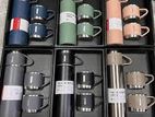 Stainless Steel Vacuum Flask With 2 Cups