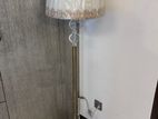 Stand Lamp- Antique golden metal ( crystal work with printed shed)