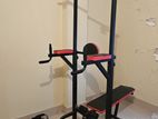 Steel Strength Training Power Tower Pull Up Station Black /Res