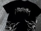 Steel Typography Black Tee