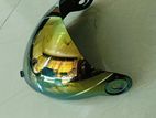 Steelbird air helmet visor blue/green colourful