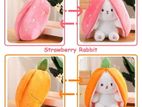 strawberry rabbit plush