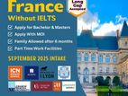 Study In France Without IELTS