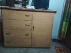 Sturdy Wooden Cabinet with Drawers and Storage Space for Sale