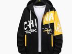 Stylish Color Combined Hoodie