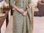 Stylish Cotton Unstitched Skin Print ThreePiece Shalwar Kameez for Women