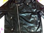 Stylish Leather Jacket- Size: L- Chest 41