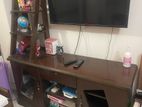 Sugun Wood Tv Cabinet with Book Shelf Hatil Inspired Design.