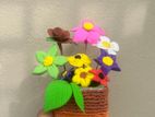 super clay flower vase with