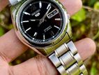 Super Gorgeous SEIKO 5 SNKL55 Posh Black Automatic Watch