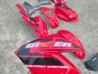 Suzuki gixxer monotone body parts/kit(red)