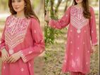 Sweet pink color cotton 3 piece