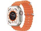 T800 Ultra Series 8 Smartwatch with Wireless Charging Orange