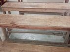 Table and bench, 3 pair