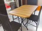 Dining table with 4 chair.