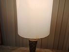 Table Top LAMP with Shade Embellished Carved Wood Tuscany Italian Style