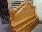 tara design করা আড়াই ইঞ্চি সলিট কাঠ দিয়ে তৈরি খাট বিক্রয় হবে