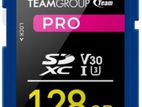 TEAM PRO 128GB SDXC UHS-I U3 V30 4K Memory Card