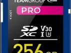 TEAM PRO 256GB SDXC UHS-I U3 V30 4K Memory Card