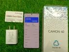 Tecno camon 40 8+8/256 (Used)