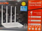 Tenda F6 300mbps N300 4 Antenna Wifi Router (flat Shape).