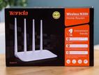 Tenda F6 300Mbps N300 4 Antenna Wifi Router (Flat Shape).