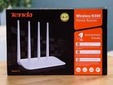 Tenda F6 300Mbps N300 4 Antenna Wifi Router (Flat Shape).