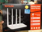 Tenda F6 300Mbps N300 4 Antenna Wifi Router (Flat Shape).