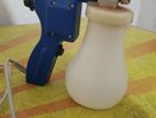 Textile cleaning gun