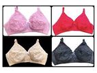 Thai Cotton 4 Pieces Combo Bra For Woman