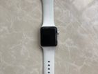 The Apple Watch Series 3 38mm with original silicon belt