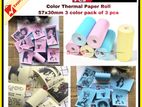 Thermal Paper color Roll 57x30mm 3 pack of pcs