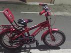 this is a red colour bicycle