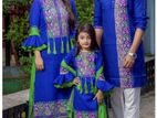 Three piece Panjabi Family Couple Set