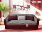 Three Seater Living Room and Office Sofa with Cushions Super-fine Fabric
