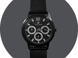 Titan Black Strap Men's Watch