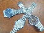 Titan Quartz Analog Silver Strap Watch