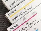 Toner Canon Npg-67 Cmyk Full Set Color Original