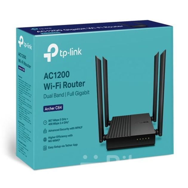 TP-Link Archer C64 1200mbps Dual-Band MU-MIMO Gigabit WiFi Router For ...