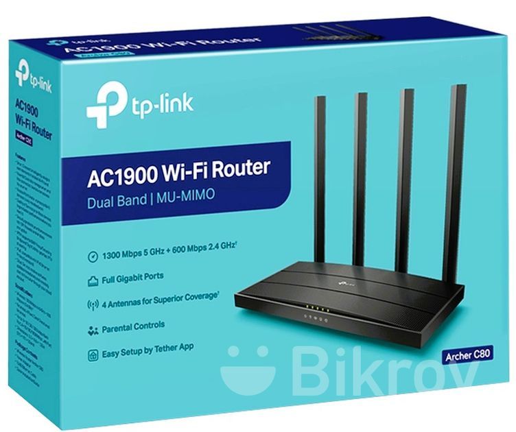 TP-Link Archer C80 AC1900 Wireless Gigabit Dual-Band MU-MIMO Wi-Fi ...