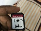 Transcend 64 GB SD Memory card sell.