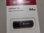 Transcend JetFlash 700 64 GB USB 3.1 Gen 1 Black Pendrive /Flash drive.