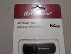 Transcend JetFlash 700 64GB USB 3.1 Gen 1 Black Pen Drive/ Flash Drive