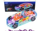Transparent Gear Police Car – Light & Music সহ খেলনা গাড়ি